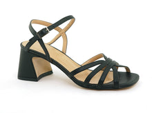 Load image into Gallery viewer, VSI CLIVY Sandali vegan neri mais intreccio tacco largo cinturino Made in Italy