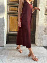 Load image into Gallery viewer, VSI CLIVY Sandali vegan marroni tacco largo cinturino intreccio Made in Italy