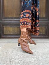Load image into Gallery viewer, VSI STEFFIE Stivaletto vegan marrone arricciato punta Made in Italy